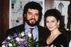 Kranichphoto-Lucia Aliberti with the baritone Roberto Servile-Opera-Lucia di Lammermoor-Deutsche Oper Berlin-Berlin-Back Stage-TV Portrait:http://www.luciaaliberti.it #luciaaliberti #robertoservile #alfredokraus #deutscheoperberlin #berlin #luciadilammermoor #opera #backstage #tvnews #tvportrait