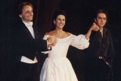 Kranichphoto-Lucia Aliberti with the Mexican tenor Francisco Araiza and the Swiss conductor Marcello Viotti-Deutsche Oper Berlin-Berlin-Opera-Lucia di Lammermoor-TV Portrait:http://www.luciaaliberti.it #luciaaliberti #franciscoaraiza #marcelloviotti #deutscheoperberlin #berlin #luciadilammermoor #opera #onstage #tvnews #tvportrait