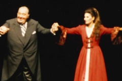 Lucia Aliberti with the conductor Nello Santi-La Traviata-Rome Opea House on Tour-Japan-Nagoya-Opera-On Stage:http://www.luciaaliberti.it #luciaaliberti #nellosanti #romeoperahouse #japantour #nagoya #latraviata #opera #onstage