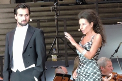 Photo Marco Mannozzi-Lucia Aliberti with the Russian tenor Pavel Kolgatin-Gendarmenmarkt-Berlin-Classic Open Air-Concert-On Stage:http://www.luciaaliberti.it #luciaaliberti #pavelkolgatin #classicopenair #gendarmenmarkt #berlin #concert #onstage #tvnews #tvportrait