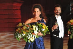 Photo Marco Mannozzi-Lucia Aliberti with the Russian tenor Pavel Kolgatin-Gendarmenmarkt-Berlin-Classical Open Air-Concert-On Stage-TV Portrait-Escada Fashion:http://www.luciaaliberti.it #luciaaliberti #pavelkolgatin #classicalopenair #gendarmenmarkt #berlin #concert #onstage #tvnews #tvportrait #escadafashion