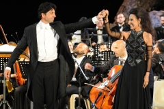 Photo Matteo Arrigo-Lucia Aliberti with the conductor Dian Tchavanov-Greek Theatre-Taormina-Giuseppe Di Stefano Award-Concert-On Stage:http://www.luciaaliberti.it #luciaaliberti #diantchavanov #greektheatre #taormina #giuseppedistefanoaward #concert #onstage #dvd+