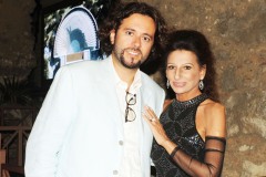 Photo Matteo Arrigo-Lucia Aliberti with the conductor Filippo Arlia-Concert-Greek Theatre-Taormina-Back Stage-Krizia Fashion:http://www.luciaaliberti.it #luciaaliberti #filippoarlia #greektheatre #taormina #concert #backstage #tvportrait #kriziafashion+