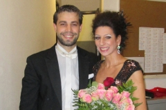 Photo Michele Pinna-Lucia Aliberti with the conductor Jader Bignamini-Auditorium-Milan-Special Concert-Ventennale Orchestra-Orchestra Sinfonica di Milano Giuseppe Verdi-Back Stage-Escada Fashion:http://www.luciaaliberti.it #luciaaliberti #jaderbignamini #auditorium #milan #orchestrasinfonicadimilanogiuseppeverdi #concert #backstage #escadafashion