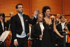 Photo Michele Pinna-Lucia Aliberti with the conductor Jader Bignamini-Concert-Orchestra Sinfonica di Milano Giuseppe Verdi-Ventennale Orchestra-Auditorium-Milan-On Stage:http://www.luciaaliberti.it #luciaaliberti #jaderbignamini #auditorium #milan #orchestrasinfonicadimilanogiuseppeverdi #concert #ventennale #onstage #escadafashion