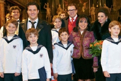 Photo Regine Sixt-Lucia Aliberti with the tenor Michael Schade-the conductor Gerard Wirth-Regine Sixt-Stephansdom-Vienna-Concer with the Vienna Boys Choir Wiener Sängerknaben:http://www.luciaaliberti.it #luciaaliberti #michaelschade #gerardwirth #reginesixt #stephansdon #vienna #wienersangerknaben #christmascharityconcert #tvnews #escadafashion