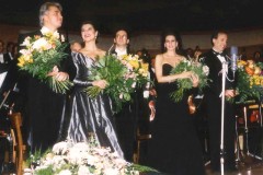 Photo Urs Brodbeck Bank Cial Basel-Lucia Aliberti with the Russian baritone Dmitri Hvorostovsky-the conductor Fabio Luisi-the Greek mezzosoprano Agnes Baltsa-the American tenor Neil Shicoff-Special Gala Concert-Theater Basel :http://www.luciaaliberti.it #luciaaliberti #dmitrihvorostovsky #fabioluisi #agnesbaltsa #neilshicoff #theaterbasel #basel #specialgalaconcert #italianoperagala #tvnews #tvportrait #laperlafashion