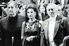 Photo taken from the Newspaper-Lucia Aliberti with the Spanish tenors Placido Domingo and Giacomo Aragall-Teatro Real-Madrid-Gala Concertr:http://www.luciaaliberti.it #luciaaliberti #giacomoaragall #placidodomingo #teatroreal #madrid #galaconcert #onstage