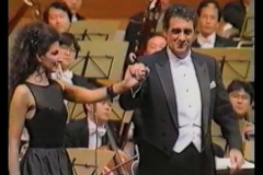 Photo taken from the TV-Lucia Aliberti with the Spanish tenor Placido Domingo-Seoul Arts Center-Concert Hall-Seoul-Special Gala Concert-Korea Tour-TV Recording-La Perla Fashion:http://www.luciaaliberti.it #luciaaliberti #placidodomingo #seoulartscenter #concerthall #seoul #galaconcert #koreatour  #tvrecording #laperlafashion