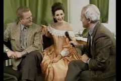Photo taken from the TV-Lucia Aliberti with the tenor Alfredo Kraus and the journalist Livio Zanotti-Interview-Rai1-Deutsche Oper Berlin-Berlin-Dressing Room-Opera-Lucia di Lammermoor-Interview:http://www.luciaaliberti.it #luciaaliberti #liviozanotti #interview #rai1 #deutscheoperberlin #berlin #dressingroom #opera #luciadilammermoor