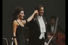 Photo taken from the TV-Lucia Aliberti with the Spanish tenor Placido Domingo-Special Gala Concert-Kitakyushu-Japan Tour-On Stage-TV Recording:http://www.luciaaliberti.it #luciaaliberti #placidodomingo #kitakyushu #japantour #concert #tvrecording #onstage