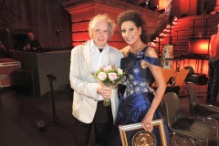 Photo Marco Mannozzi-Lucia Aliberti with the big Fan Harry Tchor-Concert-Gendarmenmarkt-Classic Open Air-Berlin-Back Stage-Escada Fashion:http://www.luciaaliberti.it #luciaaliberti #harrytchor #gendarmenmarkt #classicopenair #berlin #galaconcert #bellinidoro #onstage #escadafashion