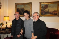 Aliphoto-Lucia Aliberti with her Friends Adriano and Salvatore-Family Home-Sicily:http://www.luciaaliberti.it #luciaaliberti #familyhome #sicily #friends