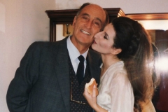 Lucia Aliberti with her beloved father”Papà Salvatore"⚘Teatro Bellini⚘Catania⚘Opera⚘"I Puritani"⚘Dressing Room⚘Break⚘:http://www.luciaaliberti.it #luciaaliberti #teatrobellini #catania #ipuritani #opera #dressingroom #father #break