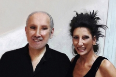 Lucia Aliberti with the American tenor Neil Schicoff⚘Staatsoper Hamburg⚘Hamburg⚘Opera⚘Rigoletto⚘Dressing Room⚘Makeup Session⚘Photo taken from the TV Portrait⚘:http://www.luciaaliberti.it #luciaaliberti #neilschicoff #staatsoperhamburg #hamburg #rigoletto #opera #giuseppesinopoli #dressingroom #makeupsession #tvportrait