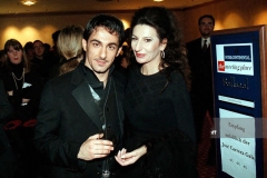 Photo by Peter Bischoff/Getty Images-Lucia Aliberti with the tenor and Crossover Artist Piero Mazzocchetti--ARD-Show, "J o s e C a r r e r a s-"Du musst,Stark sein", Party, (Photo by Peter Bischoff/Getty Images):http://www.luciaaliberti.it #luciaaliberti #pieromazzocchetti #tvshow #guestsstars #livetvrecording #tvportrait #newspaper #laperlafashion